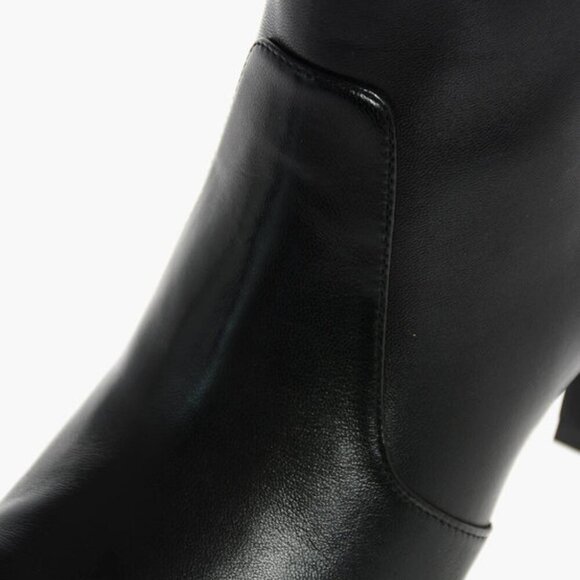 STUART WEITZMAN Mara 50 Black 100%Calfskin Ankle Boots - Picture 2 of 9